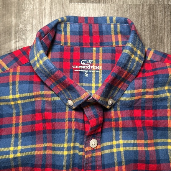 Vineyard Vines Flannel Long Sleeve Button Down - XL (18) - Picture 5 of 5